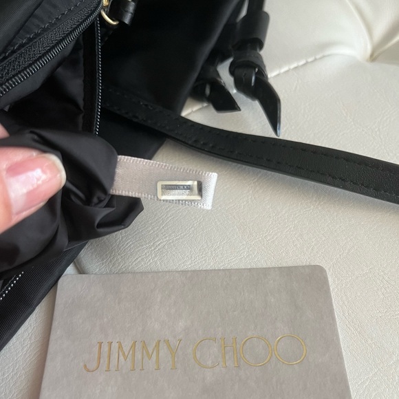 Jimmy Choo Candice Caulisse Nylon/Leather Bag- New - Picture 9 of 15